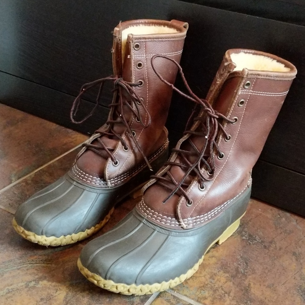 L.L. Bean Boots 10" Shearling Lined